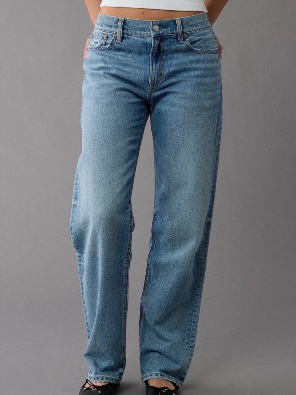 American Eagle Outfitters Ex Boyfriend Jeans.
